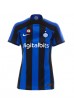 Fotbalové Dres Inter Milan Edin Dzeko #9 Dámské Domácí Oblečení 2022-23 Krátký Rukáv